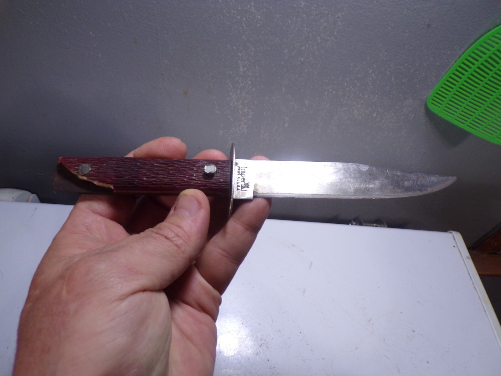 Vintage Imperial Sportsman's Fixed Blade Hunting Knife Prov., RI USA 8