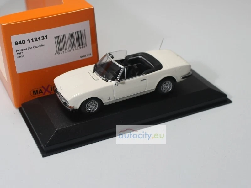 MINICHAMPS PEUGEOT 504 CABRIOLET - 1977 - WHITE 940112131 - Immagine 4 di 4