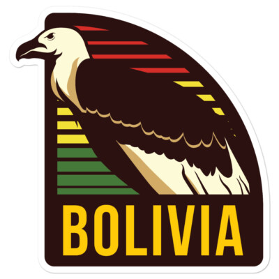 Bolivia Sticker Condor La Paz Cochabamba Flag Bolivian Santa Cruz South America