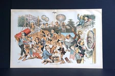 Political Fourth of July 1891 POLITICIANS MAKING NOISE HILL GROVER Judge Print
