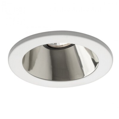 WAC LIGHTING HR-D412-SC/WT LOW VOLTAGE ADJUSTABLE REFLECTOR TRIM WHITE