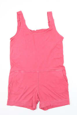 Gap Damen Jumpsuit Einteiler rosa Baumwollmischung Größe M
