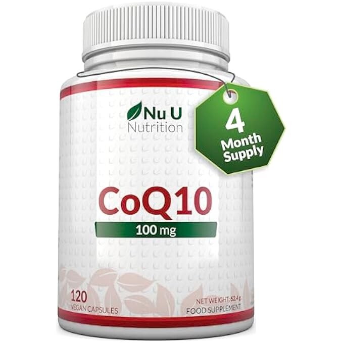 Coenzima Q10 100mg Ubiquinone | Massima Purezza 120 Capsule Vegan