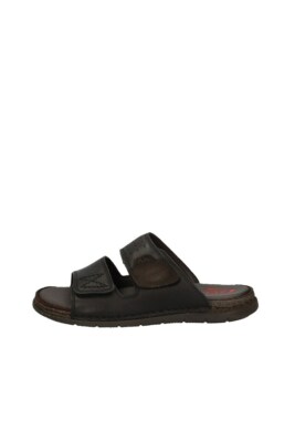 Zen 675859 ciabatte uomo incrocio vera pelle soft nero - Stileo.it