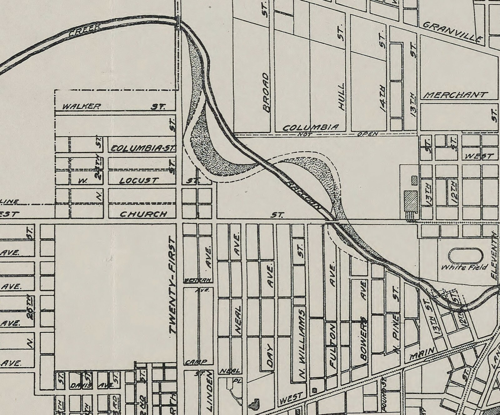 1921 Map of Newark Ohio | eBay