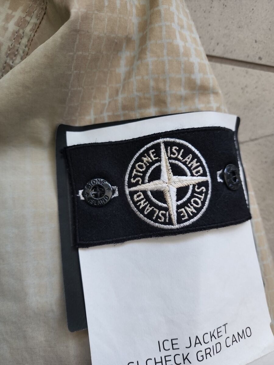 Stone Island Ice Jacket SI Check Grid Camo Special Process M Stone Island Ice Jacket SI Check Grid Camo Special Process M