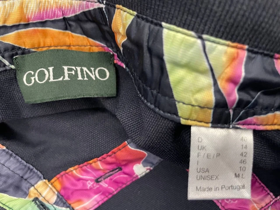 Golfino Unisex 1/4 Zip Black Polo Size M L USA 10 UK 14 - Image 4 of 4