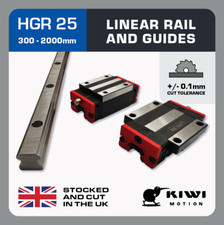 HGR 25mm Linear Slide Rail | HGH25CA HGW25CC Guide Block | HIWIN Equivalent