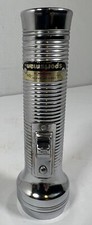 Ray-O-Vac Sportsman Flashlight Torch Silver Rayovac Works USA Made