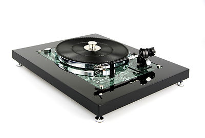 Restored Thorens TD 145 MKII turntable with limited marble look