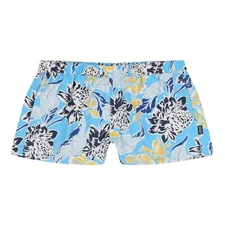 Patagonia Barely Baggies Shorts Womens M Manoa Skipper Blue Nylon Pull On