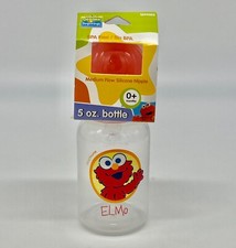 Sesame Street Beginnings Plastic Baby Bottle Elmo 5 oz. BPA FREE Medium Flow NEW