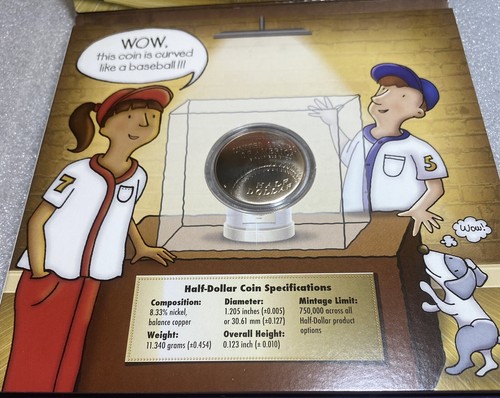 2014 NATIONAL BASEBALL HALL OF FAME YOUNG COLLECTORS SET - HALF DOLLAR - Picture 5 of 10