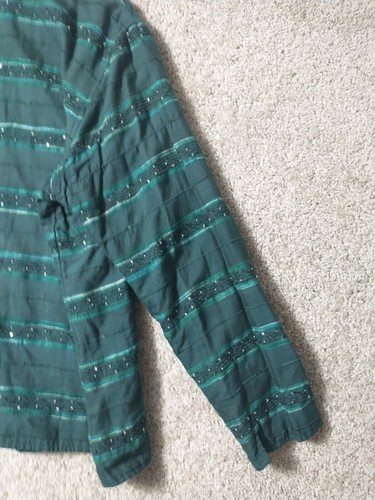 Coldwater Creek Shirt Womens 1X Green Long Sleeve Preppy Casual Ladies - Picture 11 of 12
