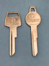 MOPAR Vintage Key Blank Set, 1956-58, 1966-67 Pentastar Logo, 1766S, 1767CH