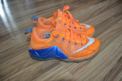 lebron james orange shoes