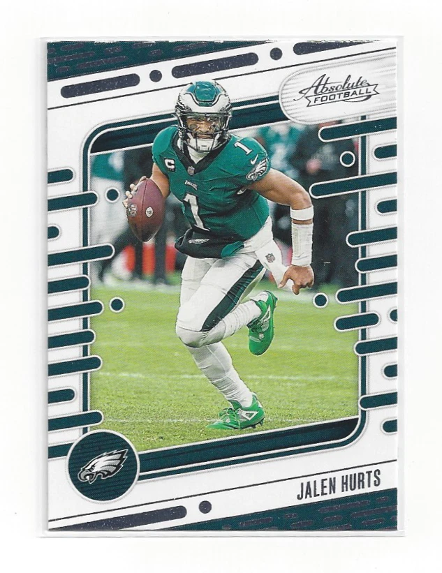 Jalen Hurts 2024 Panini Absolute #86 Eagles NFL Football Card MVP Philly QB RAW