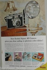 1957 Kodak ad, Kodak Signet 40 Camera, nautical