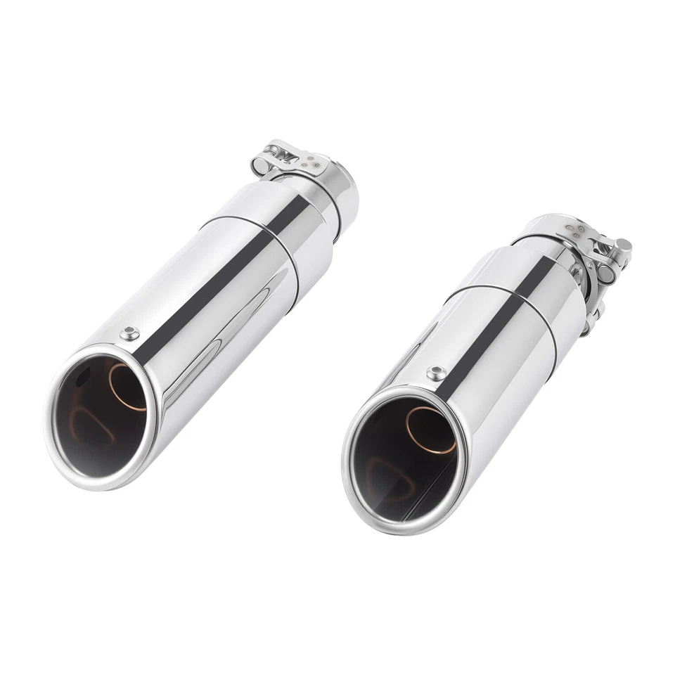 2PCS Slip On Shorty Exhaust Muffler For Indian Scout Sixty Rogue Bobber 2015-25​ Foto 4 de 4