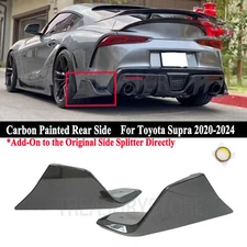 For Supra A90 A91 19-2024 AG Style Carbon Fiber Rear Bumper Diffuser Side Aprons