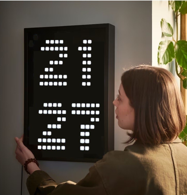 ikea obegränsad obegransad modificado como reloj. Digital XXL. Bonito,Exclusivo