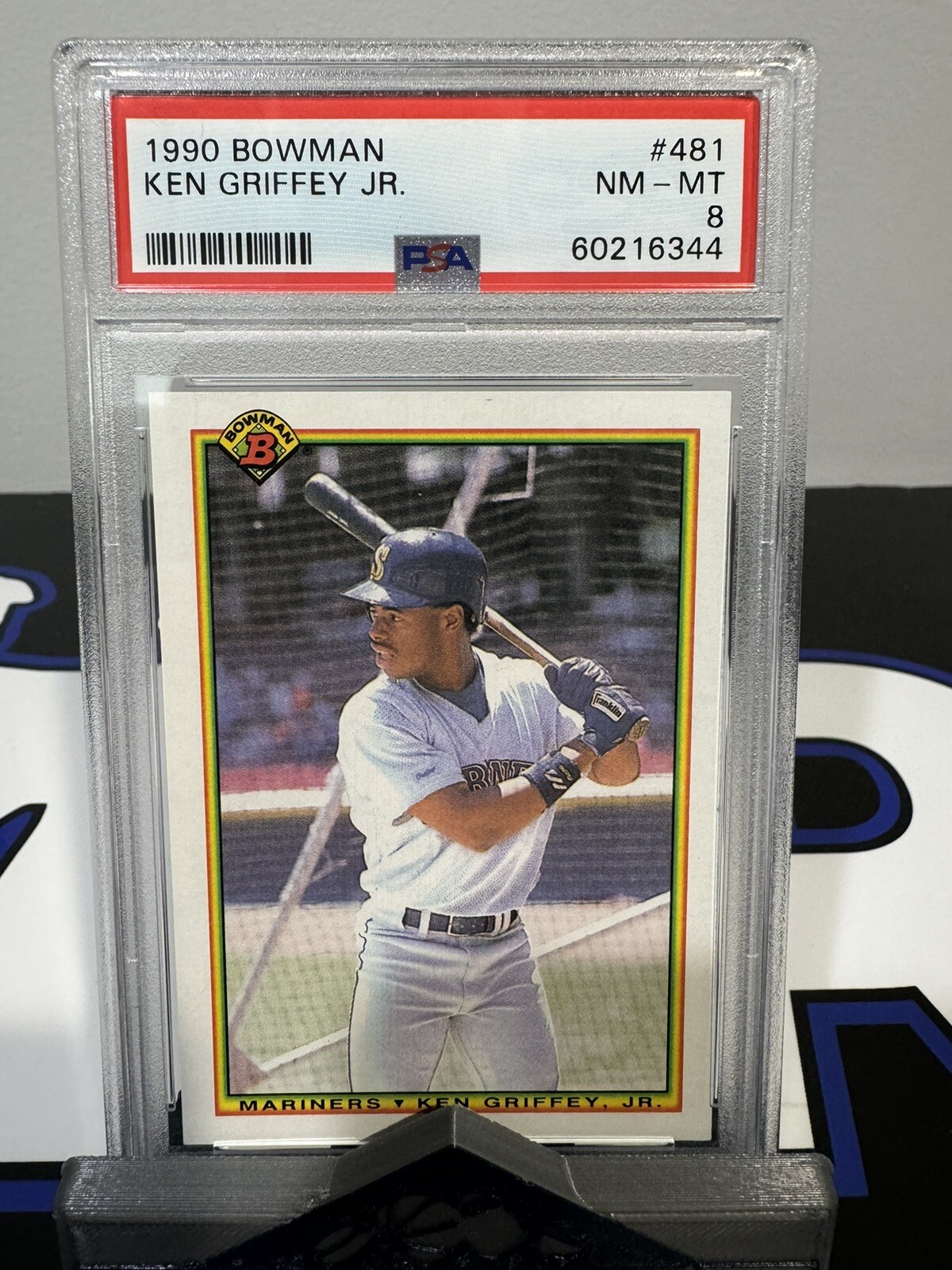 1990 Bowman Ken Griffey Jr #481 PSA 8