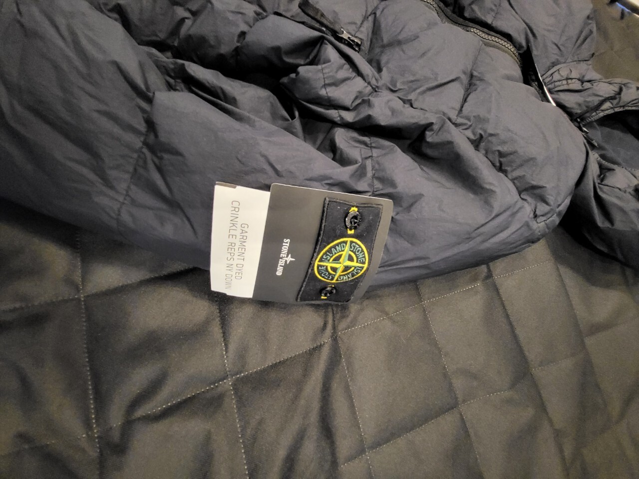 NWT Stone Island Garment Dyed Crinkle Reps NY Down Jacket