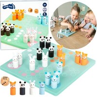 Small Foot Ludo Tiere Pastell Holz Chinaman's Game