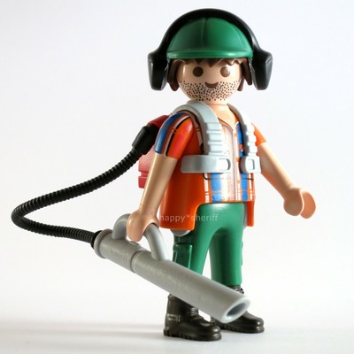Playmobil Gardener Worker with Leaf Blower, Mystery Series 10 6840 new loose | eBay