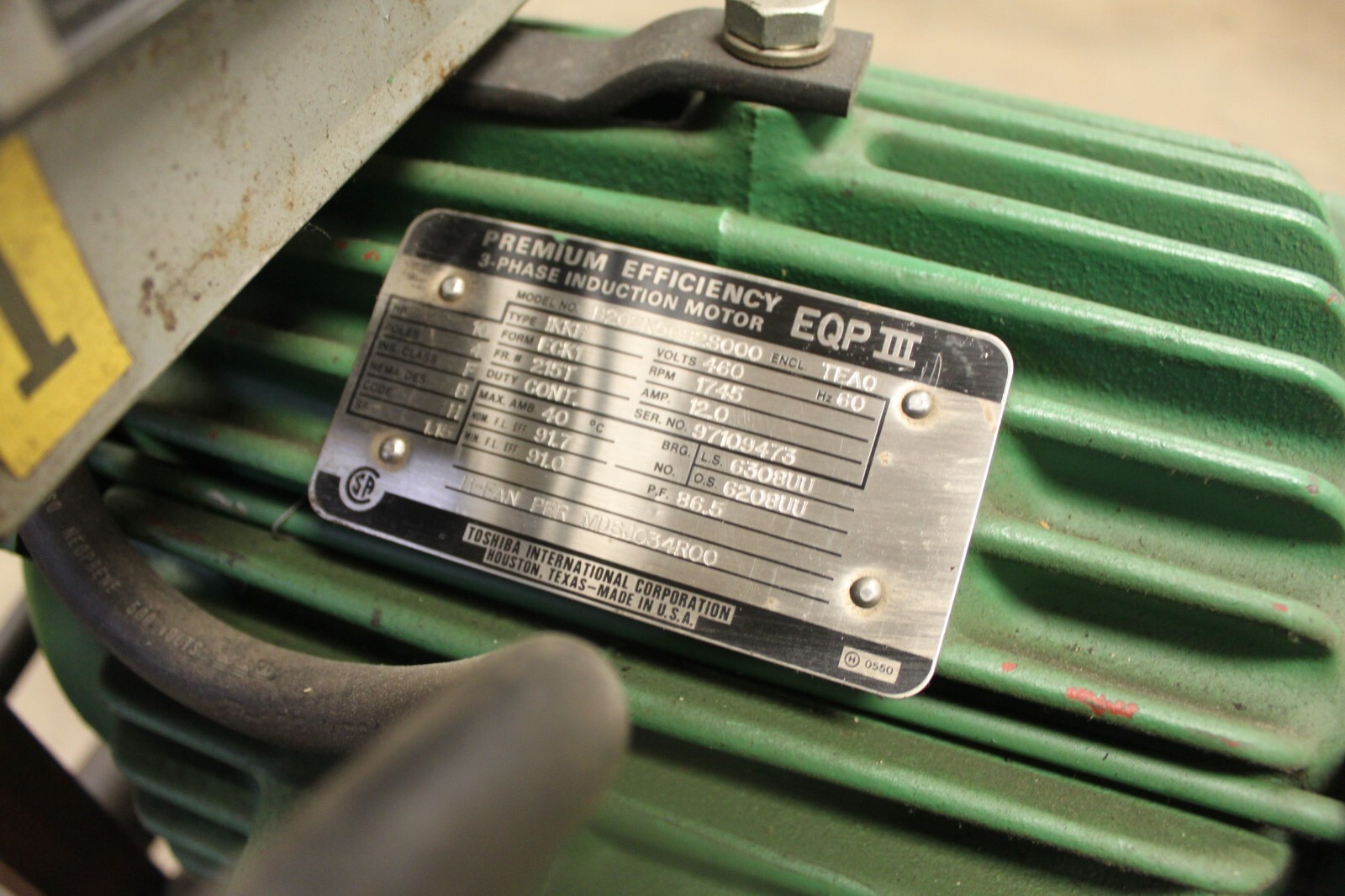 Ingersol-Rand 10 HP 2 stage air compressor on 80 gallon tank