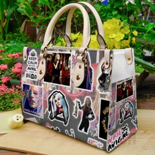 Personalized Avril Lavigne Women Leather Hand Bag