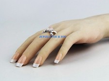 ANILLO MONTBLANC PLATA ESTERLINA COLECCIÓN ESTRELLA CUARZO ROSA 106879 ALEMANIA NUEVO