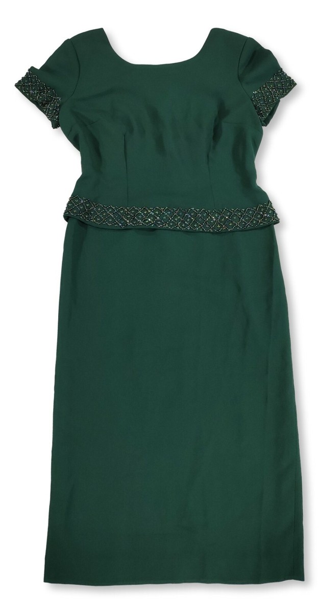 green emerald velvet dress Donna Morgan Isabell Absinthe Green Mini Placket Dress with Front Gath –  Deja Nu Tx main image 1