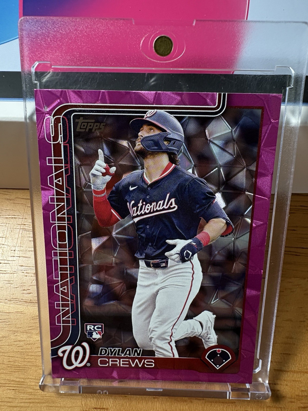 Dylan Crews Topps 2025 Series 1 Pink Diamanté Rookie SP #74