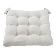 Textured Chair Seat Pad (Chair Cushion), Silver Color, 1-Piece, 15.5" x 16"