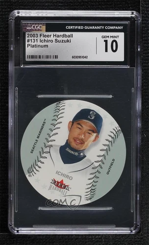2003 Fleer Hardball Platinum /50 Ichiro Suzuki #131 CGC 10 Gem Mint HOF
