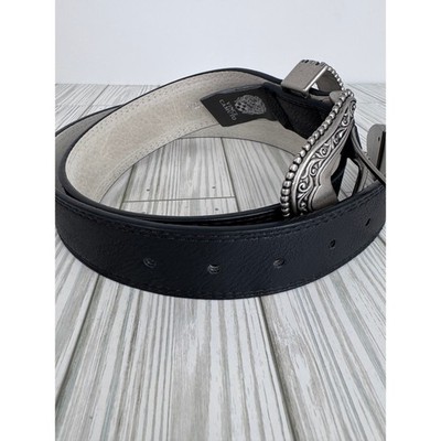 Vince Camuto belt large western ornate silver tone buckle  display picture 2