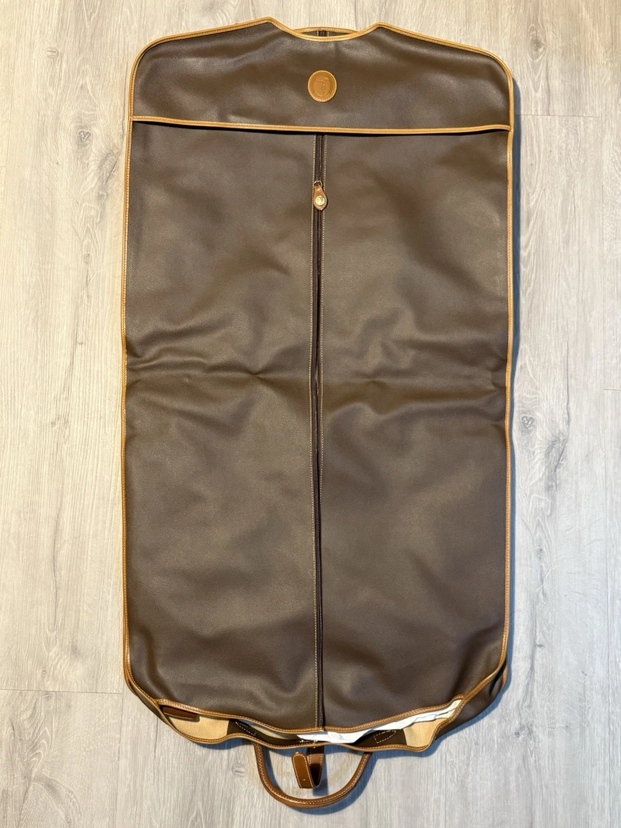 HBCOLLECTION Borsa Porta Abiti Da Viaggio Pieghevole 112x63 Cm - Custodia Per Costumi Marrone Con Tasca E Gancio - 3