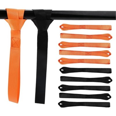 Pack of 10 lashing loops, 2.5 cm × 30 cm, nylon belt loops, double loops stra...