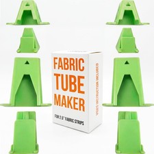 VONEEDL Fabric Tube Maker for Jelly Roll Rugs, Premium Quality 2 pcs, Green