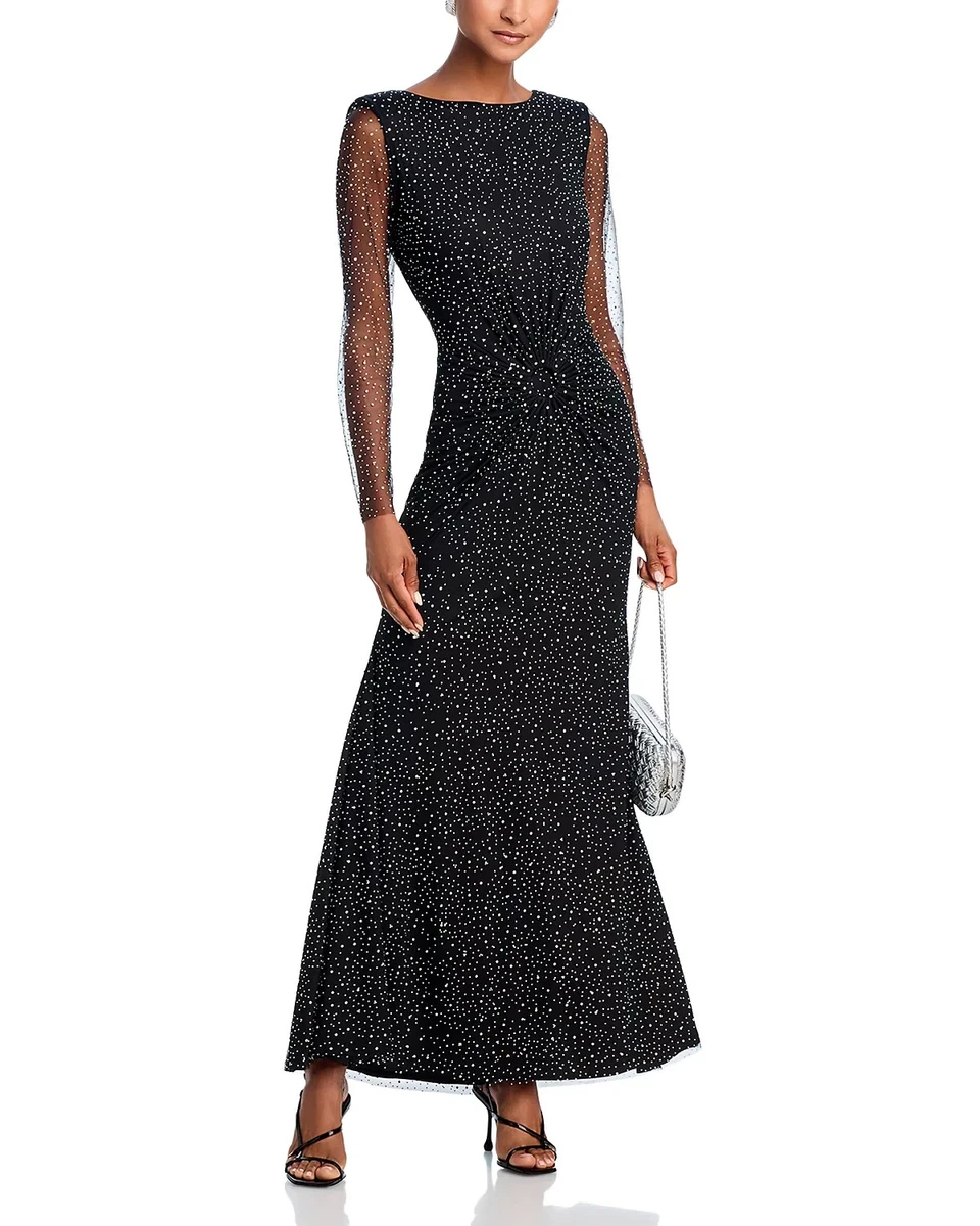 slim fit dress slacks Zapaka Women One Shoulder Formal Dress Mermaid Black and Blue Long Evening Dress with Ruffles, Black and Light Blue / US12 main image 1
