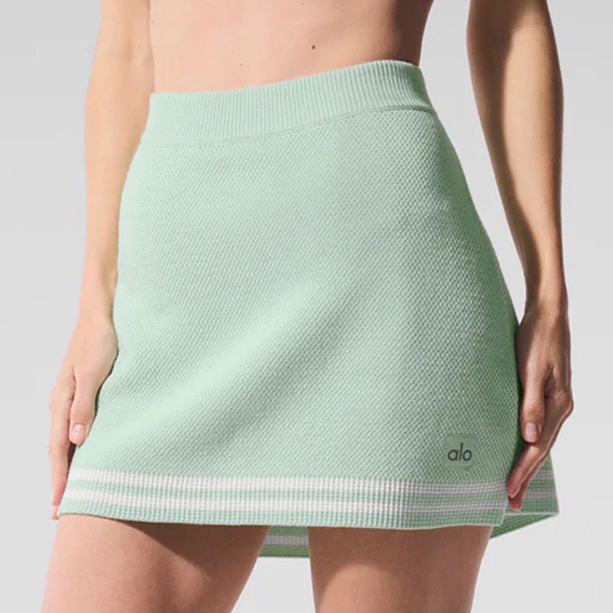 購入 ALO アロ テニス スカート XS ミント ALO アロ テニス スカート
