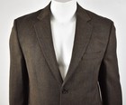 JOSEPH & FEISS GOLD Lambswool Brown Herringbone 2-Button Sport Coat Jacket 42S — photo 2