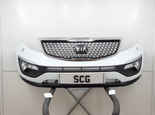 KIA SPORTAGE MK3 SL GENUINE FRONT BUMPER WITH GRILLES & FOGS WHITE 2010-2016