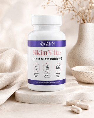 Zen Nutrients SkinVite Skin Glow Dailies Acne Rosacea Clear Skin 60 Capsules