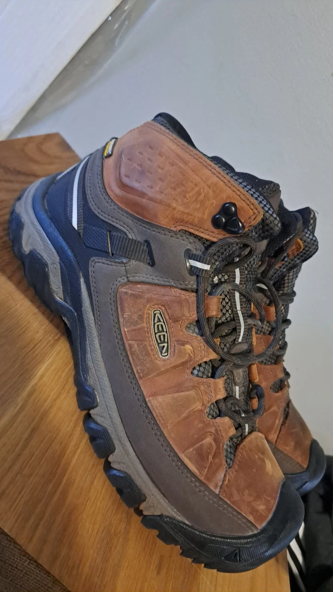 KEEN The Slater Boots Brown Red Leather Waterproof Boots Men’s Size 9.5M KEEN Chukka Boots for Men for sale | eBay main image 2