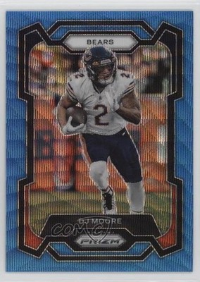 2023 Panini Prizm Blue Wave Prizm 100/199 DJ Moore #47 11mi