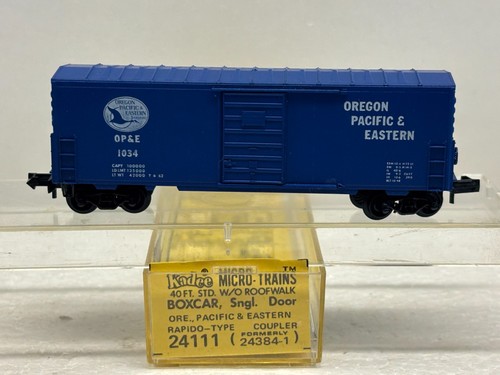 Micro trenes Kadee escala N MTL 24111 Oregon, Pacific & Eastern OP&E 1034 vagón de caja | Zustand: New