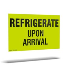 Kenco 3" X 5" Refrigerate Upon Arrival Fluorescent Shipping Label Stickers fo...