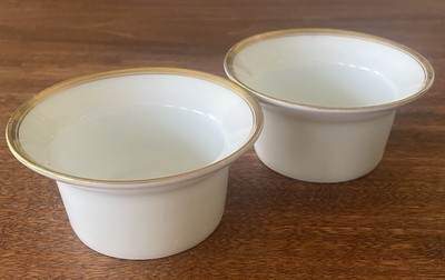 Gump's San Francisco Hand Painted Gold Trim Bavaria Demitasse Cups Dept Store-2